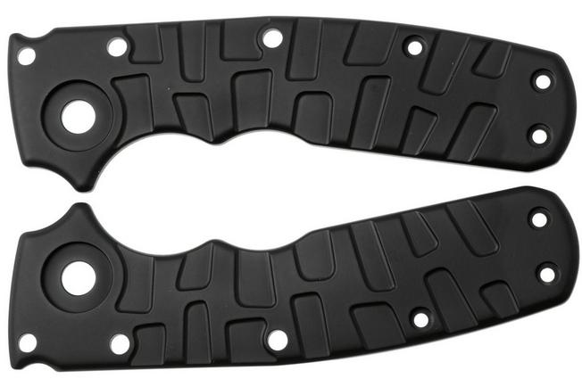 Afbeelding voor Lex Custom Demko Shark-Cub Scales Armor Black Titanium, handgreepschalen