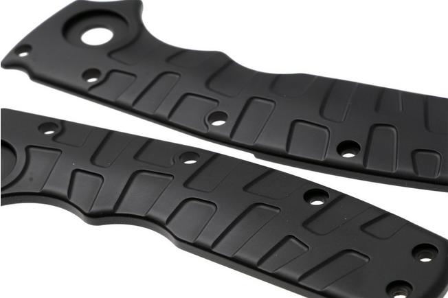 Afbeelding voor Lex Custom Demko Shark-Cub Scales Armor Black Titanium, handgreepschalen