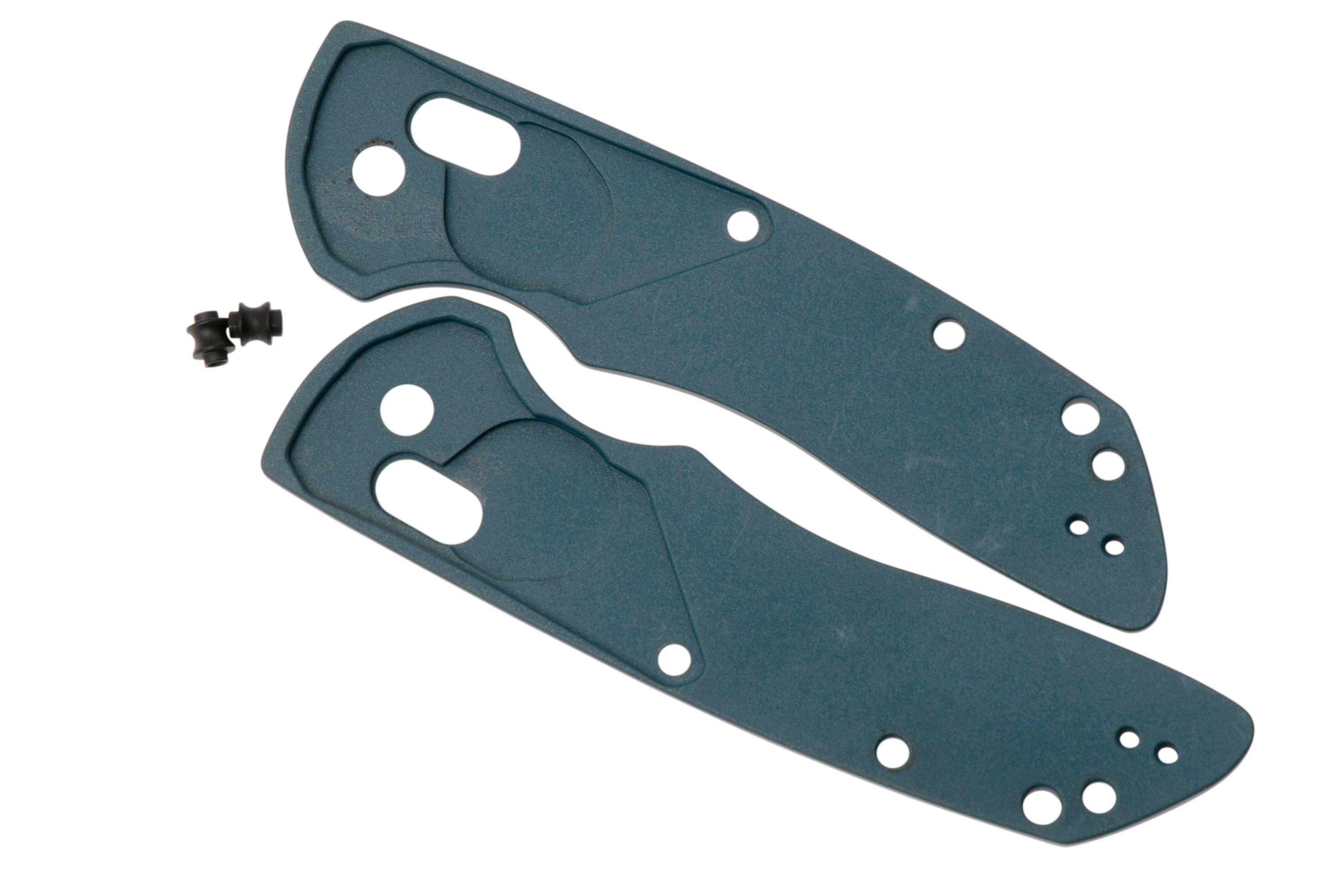 Lex Custom Hogue Deka Scales HODEH185 Turtle Blue Titanium, handle ...