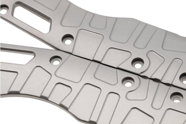 Afbeelding voor  Lex Custom Microtech MSI Standard Issue Scales V2 MMSI2GBB, Glass Bead Blasted Titanium, handgreepschalen