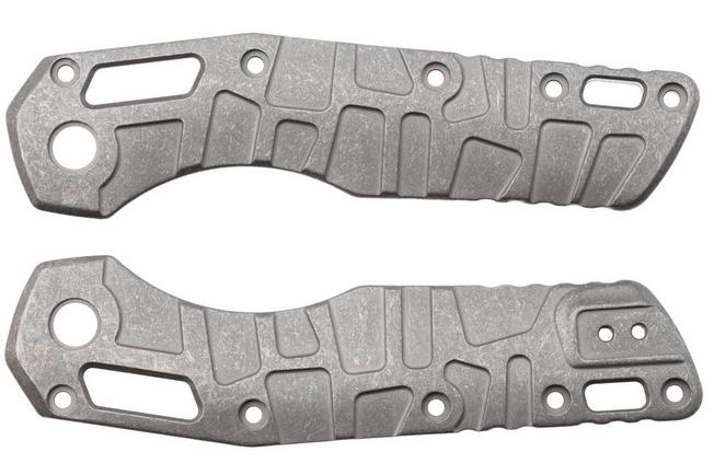 Afbeelding voor Lex Custom Microtech MSI Standard Issue Scales V2 MMSI2SW, Stonewashed Titanium, handgreepschalen