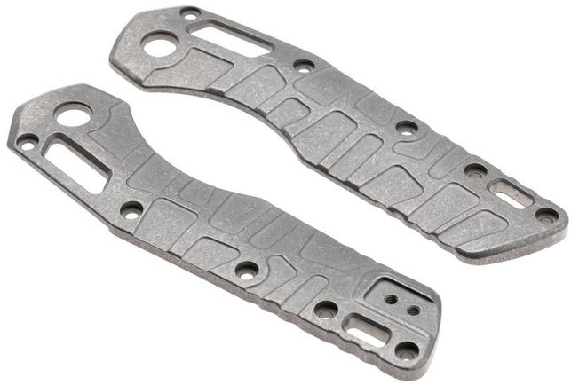 Afbeelding voor Lex Custom Microtech MSI Standard Issue Scales V2 MMSI2SW, Stonewashed Titanium, handgreepschalen