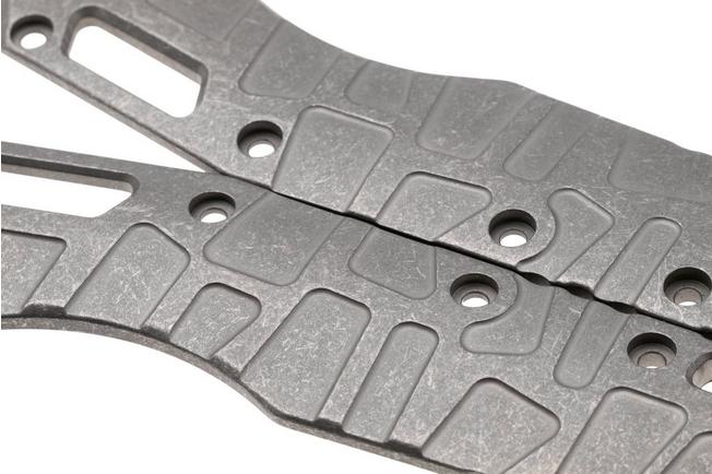 Afbeelding voor Lex Custom Microtech MSI Standard Issue Scales V2 MMSI2SW, Stonewashed Titanium, handgreepschalen