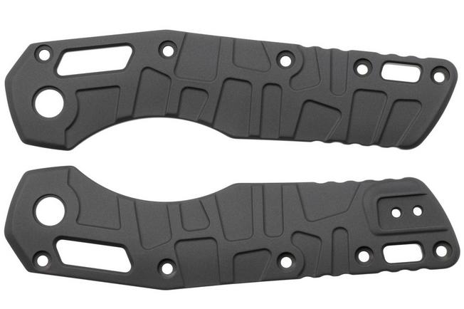 Afbeelding voor Lex Custom Microtech MSI Standard Issue Scales V2 MMSI2TH234, Gray Titanium, handgreepschalen