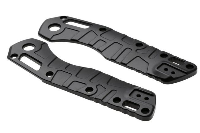 Afbeelding voor Lex Custom Microtech MSI Standard Issue Scales V3 MMSI3TH190, Turtle Armor Black Titanium, handgreepschalen