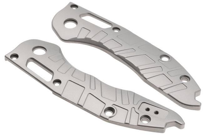 Afbeelding voor Lex Custom Microtech Stitch Scales V2 MS2GBB, Glass Bead Blasted Titanium, handgreepschalen