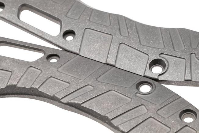 Afbeelding voor Lex Custom Microtech Stitch Scales V2 MS2SW, Stonewashed Titanium, handgreepschalen