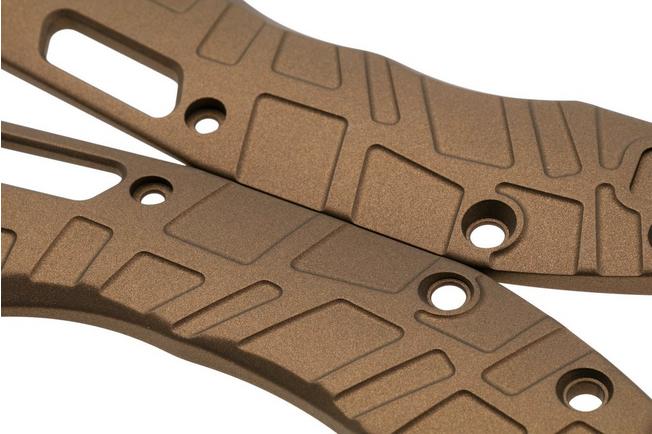 Image pour Lex Custom Microtech Stitch Scales V2 MS2TH148, Burnt Bronze Titanium, plaquettes de manche