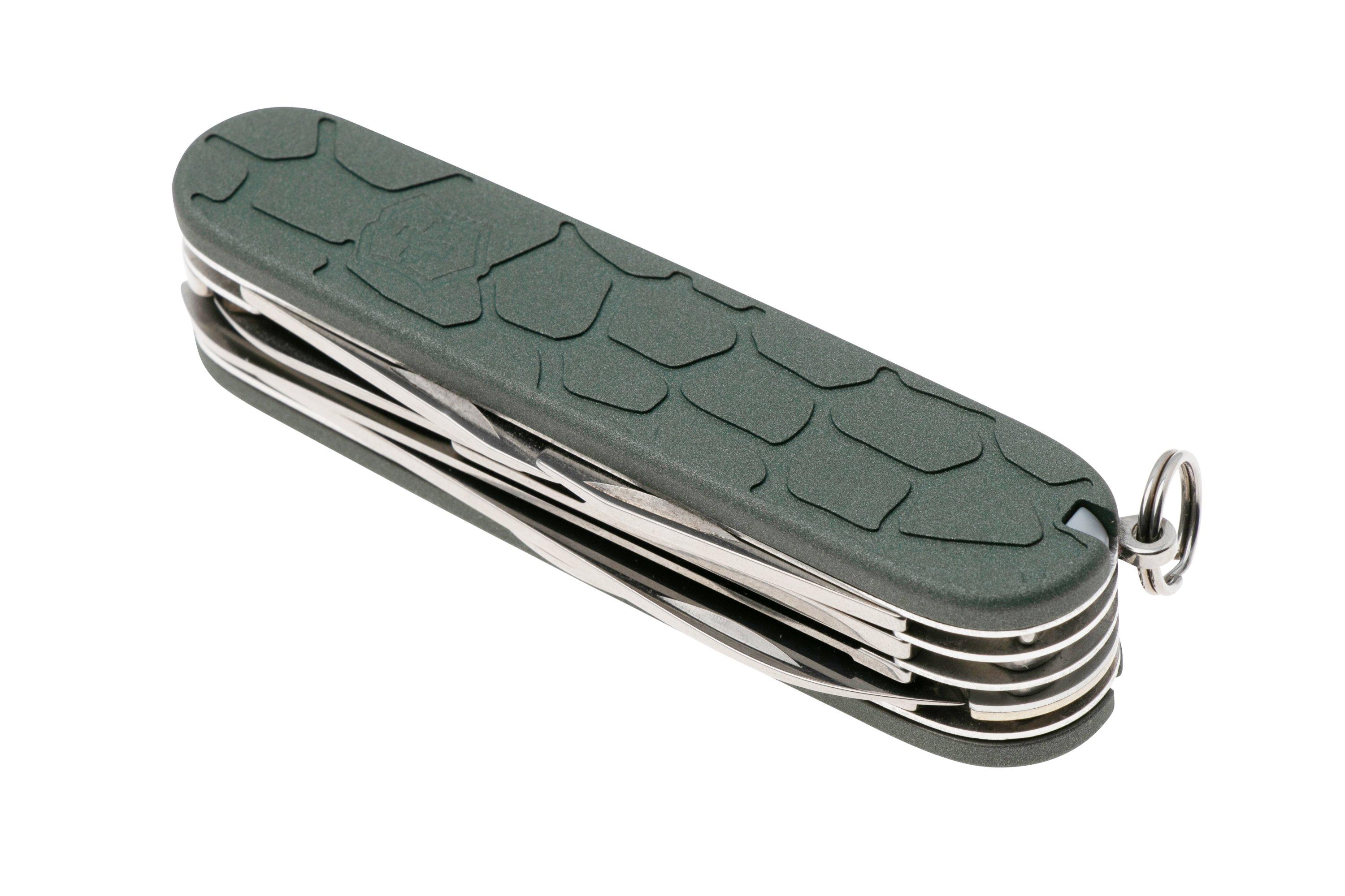 Lex Custom Victorinox 91 mm Scales V91LH338 Lizard Charcoal Green ...