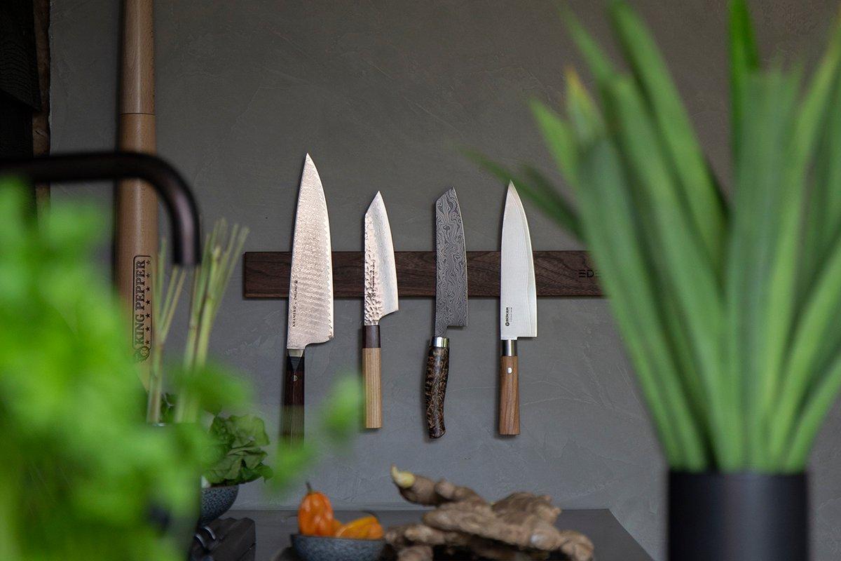 Line-up: damast kitchen knives