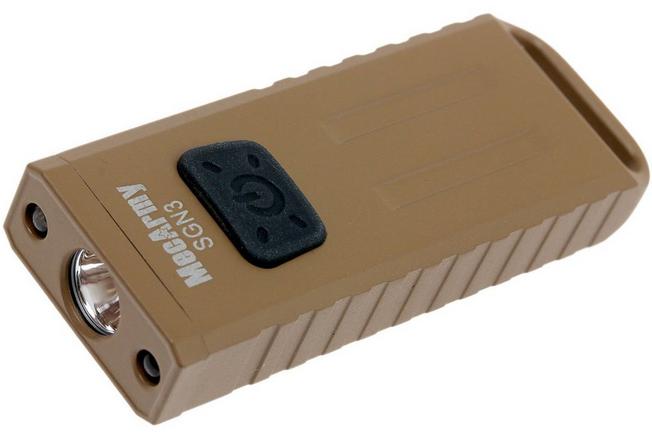 Image for MecArmy SGN3 rechargeable sleutelhangertorch, brown