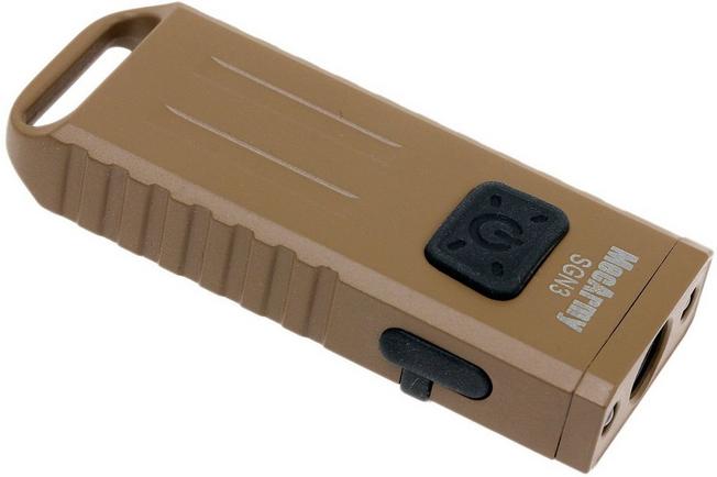 Image for MecArmy SGN3 rechargeable sleutelhangertorch, brown