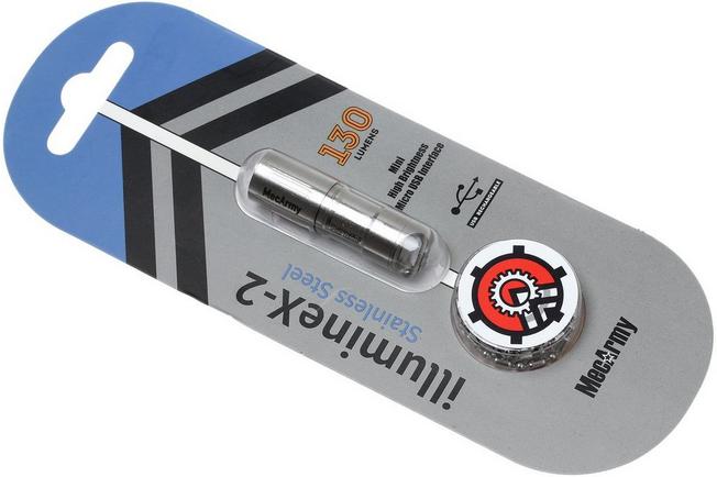 Image for MecArmy illumineX-2 rechargeable torch, stainless steel