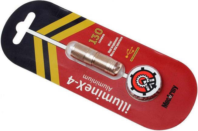 Image pour MecArmy illumineX-4 Gold aluminium lampe de poche rechargeable