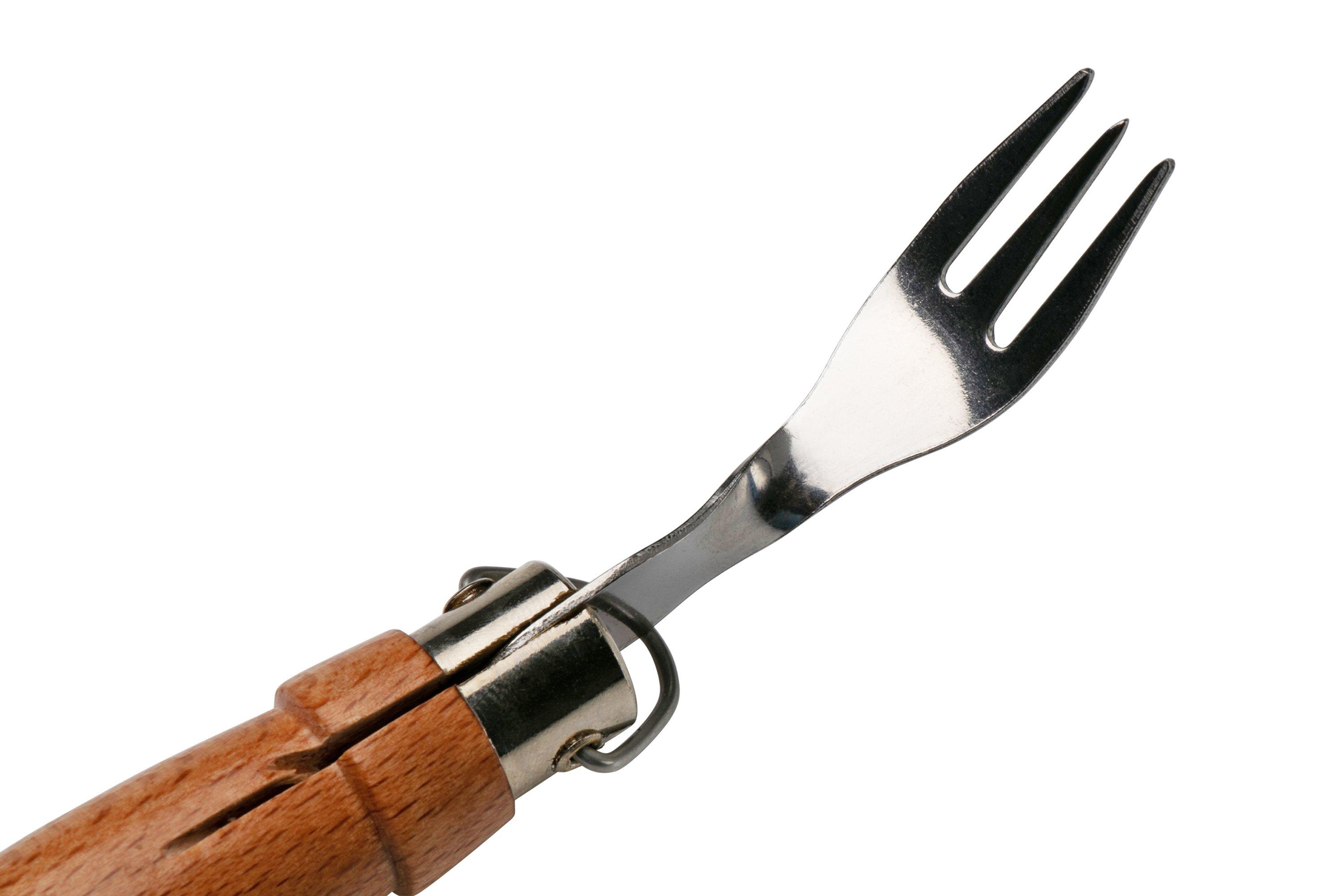 MAM Pocket knife with fork, birch wood 2020, pocket knife