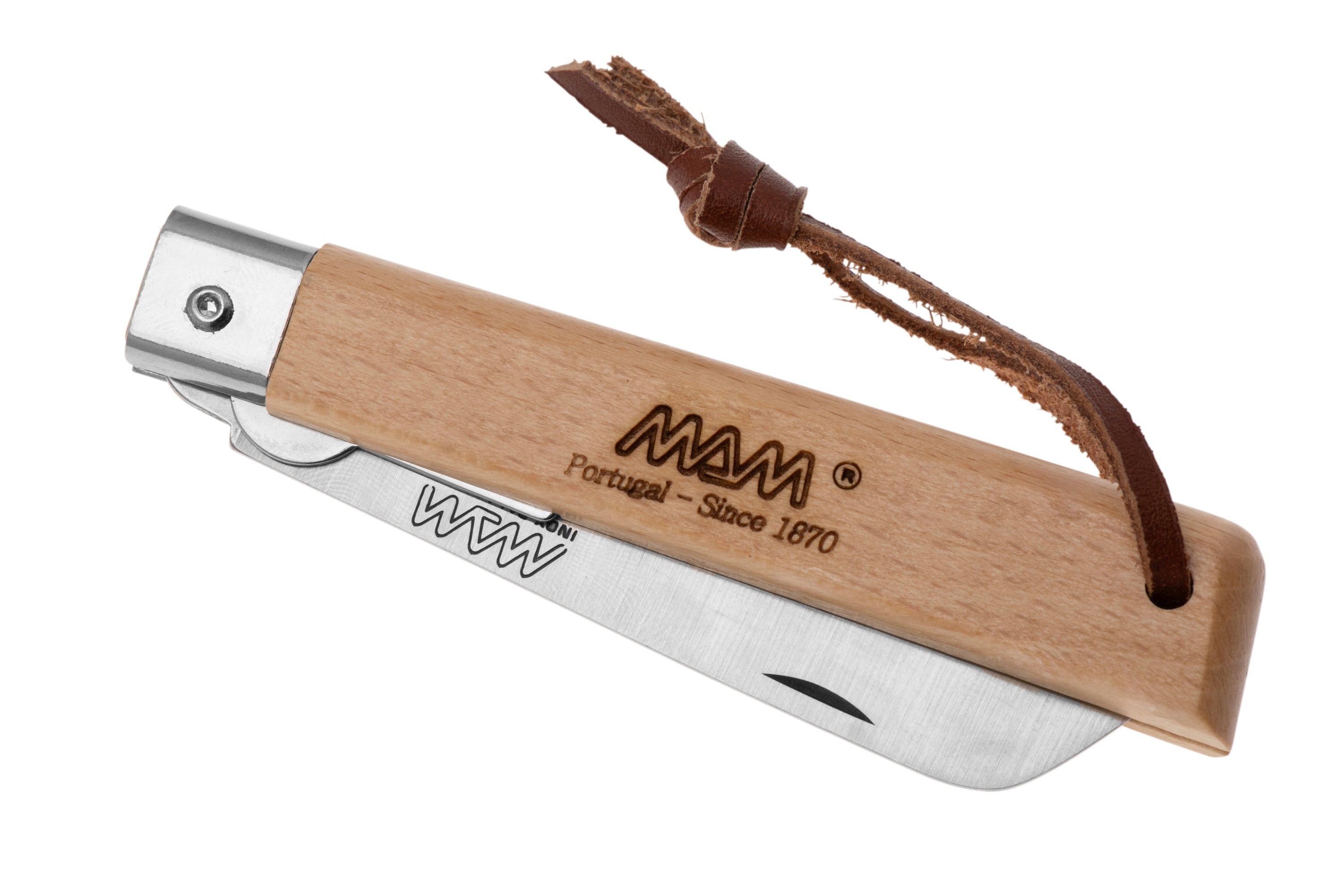 MAM Operario Beech Wood, Satinfinish Linerlock 2043 pocket knife
