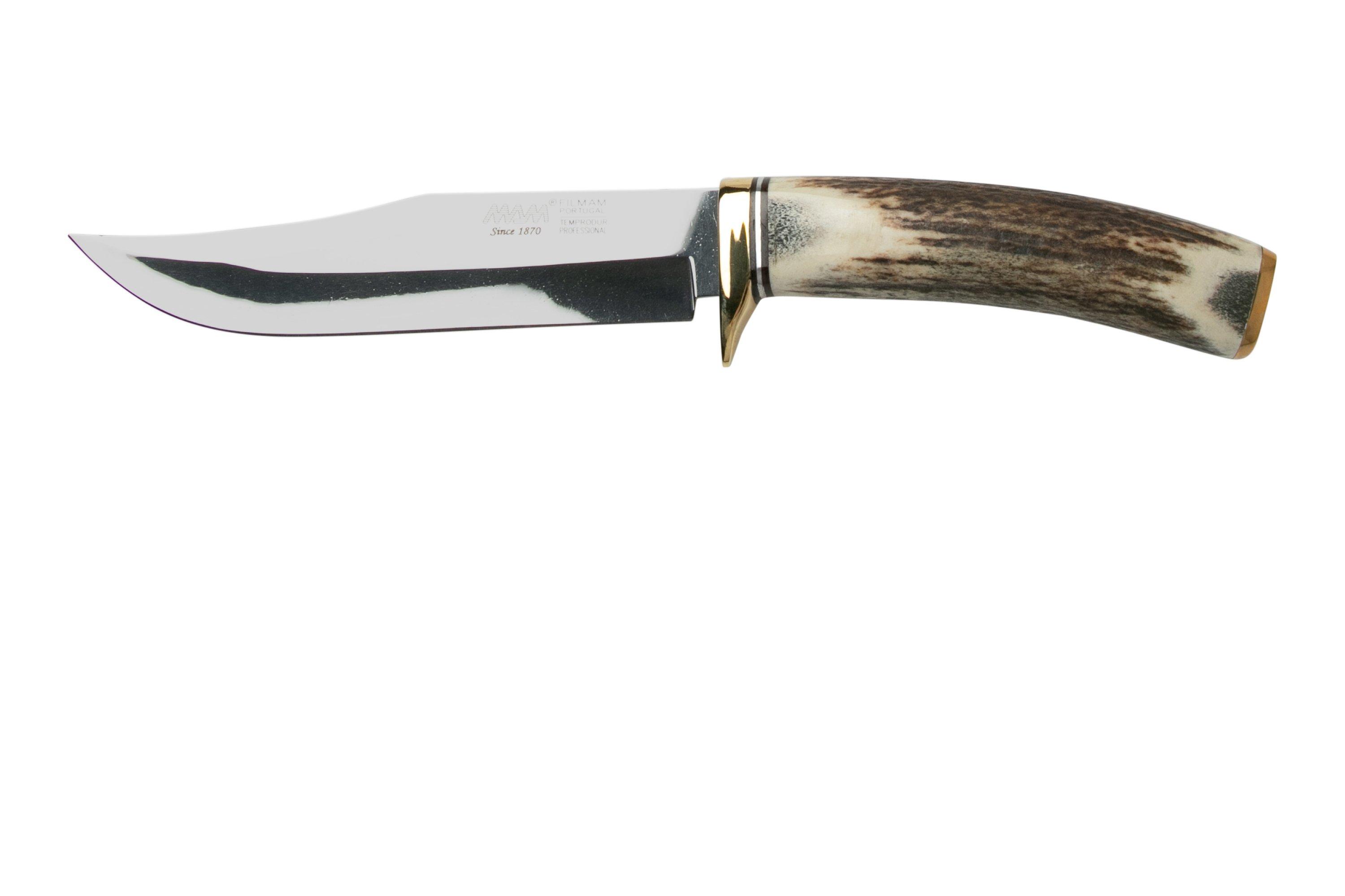 MAM Hunting Knife Deer Antler Handle 5474 Fixed Knife Advantageously   MAM5474 01 Mam