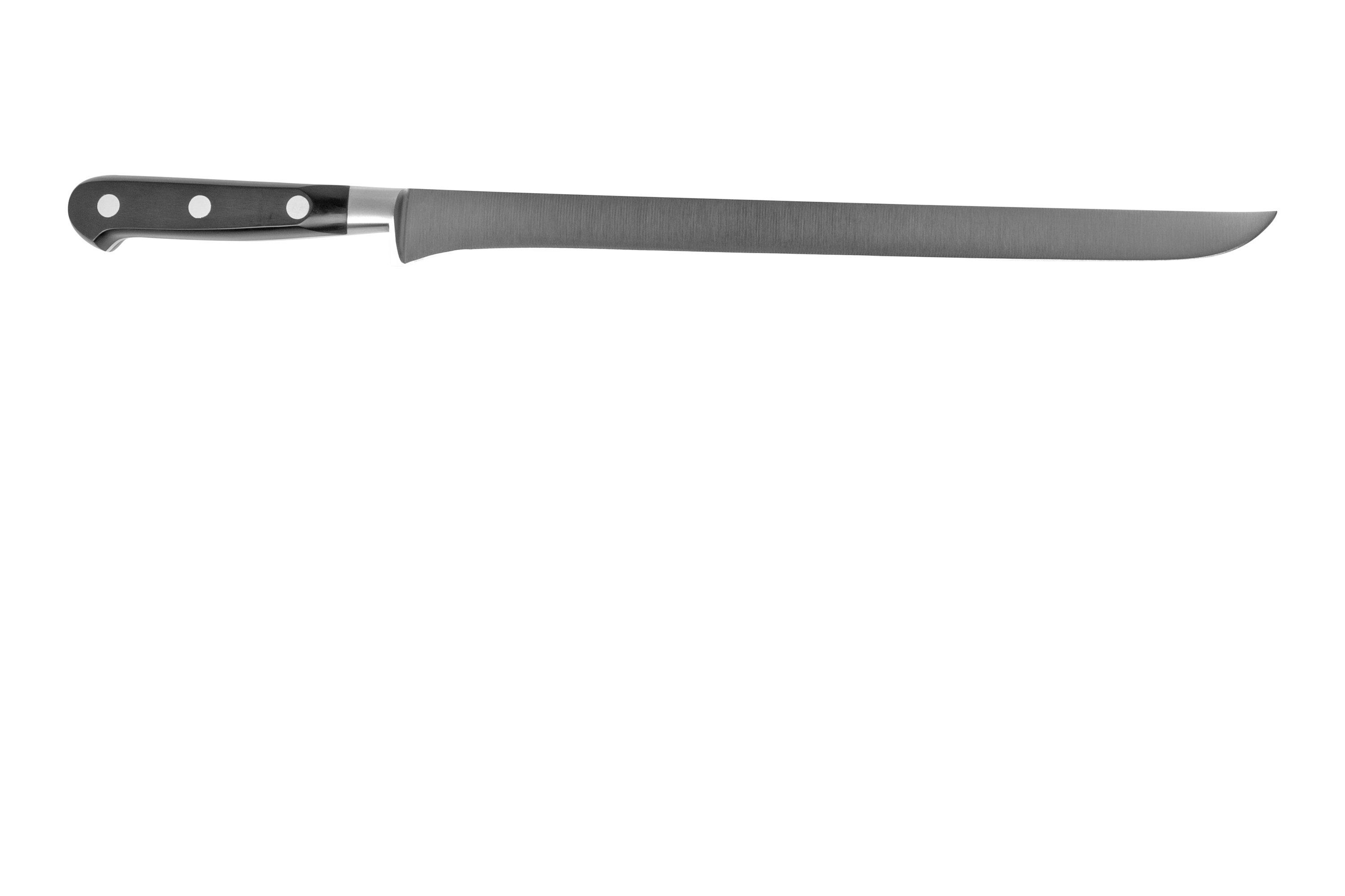 Couteau de cuisine Arcos Couleur - Prof 290500 en acier inoxydable Nitrum et mango Polypropylène jaune ergonomique avec lame de 13 cm, vitrine