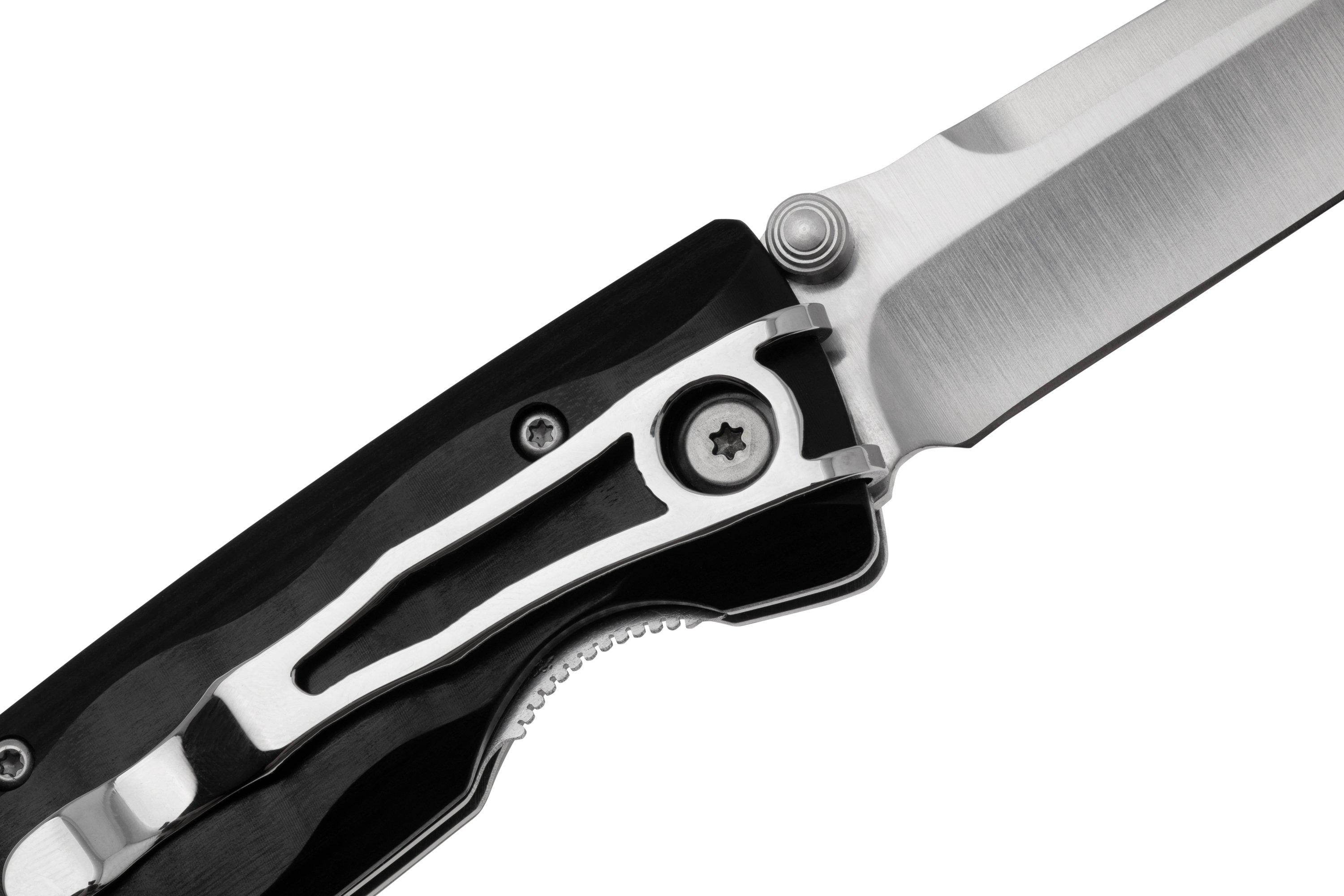 Mcusta MC-17V Classic Wave, black pakkawood, herenmes | Voordelig