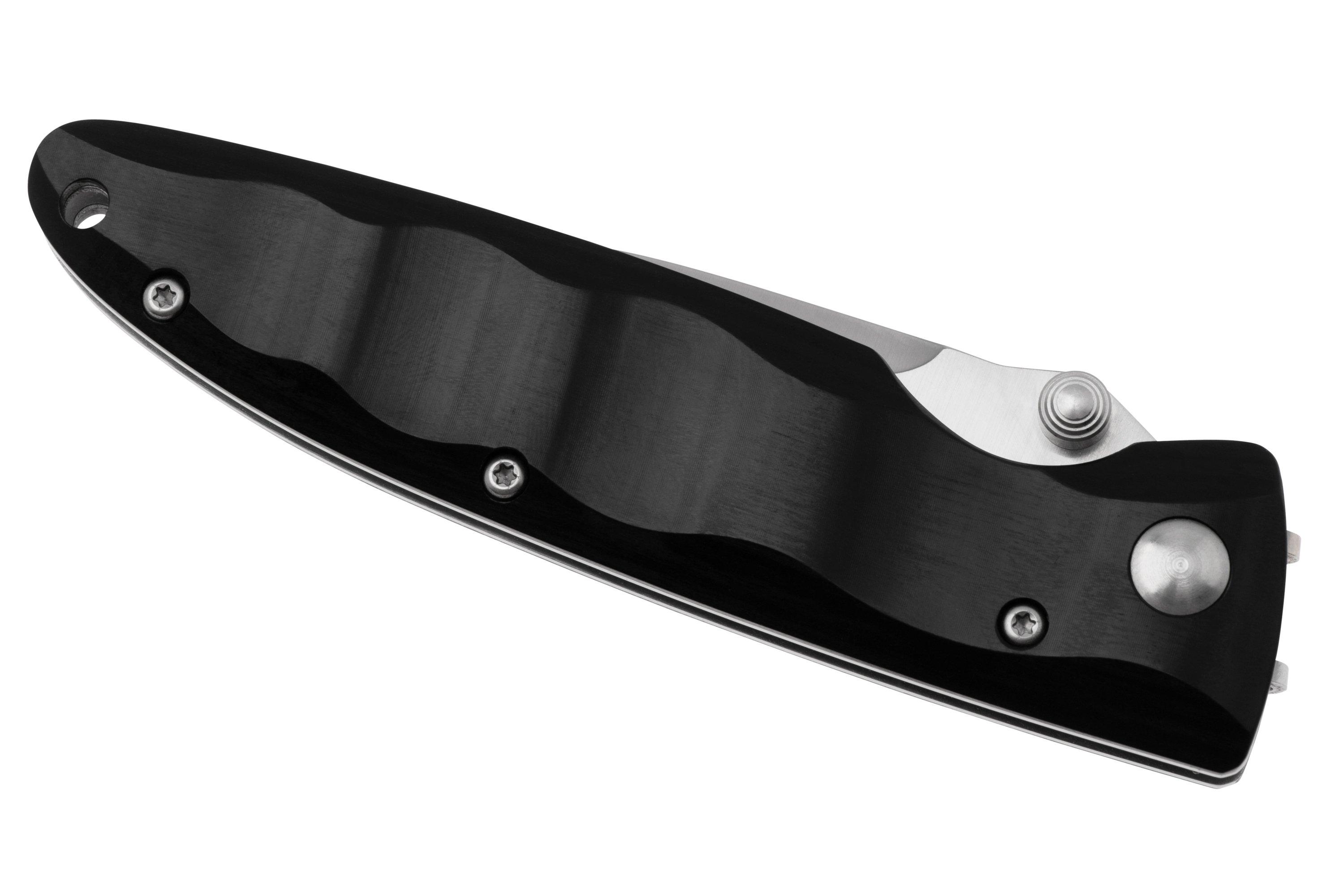 Mcusta MC-17V Classic Wave, black pakkawood pocket knife