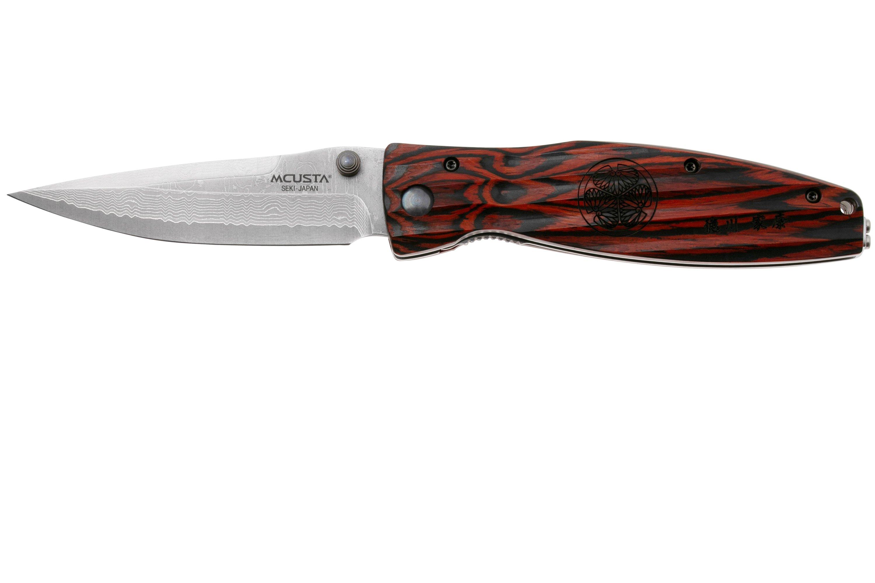 Mcusta MC0183D Sengoku Tokugawa Ieyasu, red pakka wood handle