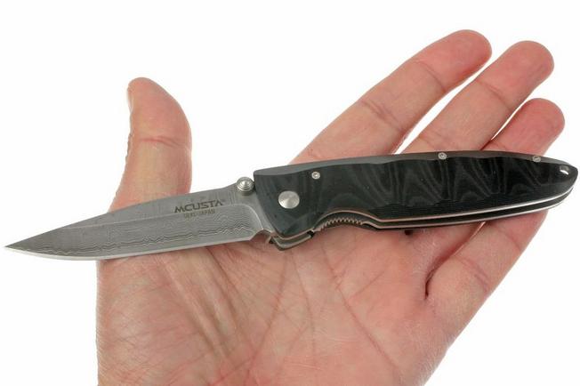Image for Mcusta Damascus, handle/blade: black micarta and Damascus