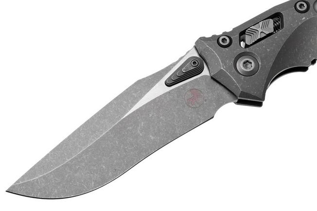 Afbeelding voor Microtech Marfione Select Amphibian 137RL-10APFRMS1, Apocalyptic Stonewashed M390MK, Apocalyptic Frag Titanium zakmes, Tony Marfione design