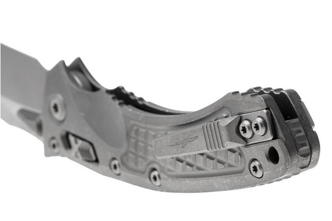 Afbeelding voor Microtech Marfione Select Amphibian 137RL-10APFRMS1, Apocalyptic Stonewashed M390MK, Apocalyptic Frag Titanium zakmes, Tony Marfione design