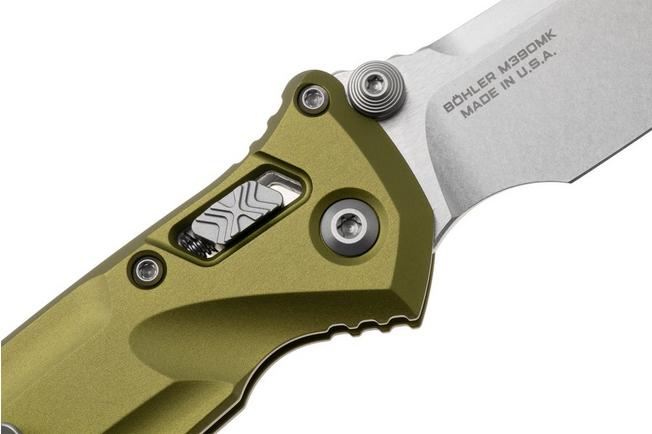 Afbeelding voor Microtech Socom Delta Ram-Lok 159RL-10OD, Stonewashed M390MK, OD Green Aluminium, zakmes