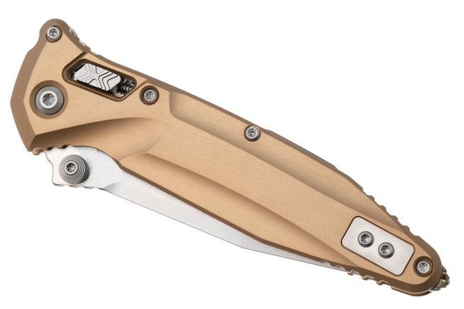 Afbeelding voor Microtech Socom Delta Ram-Lok 159RL-10TA, Stonewashed M390MK, Tan Aluminium, zakmes