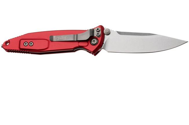 Bild für Microtech Socom Elite 160-10RD, Stonewashed M390 Clippoint, Red Aluminum Taschenmesser