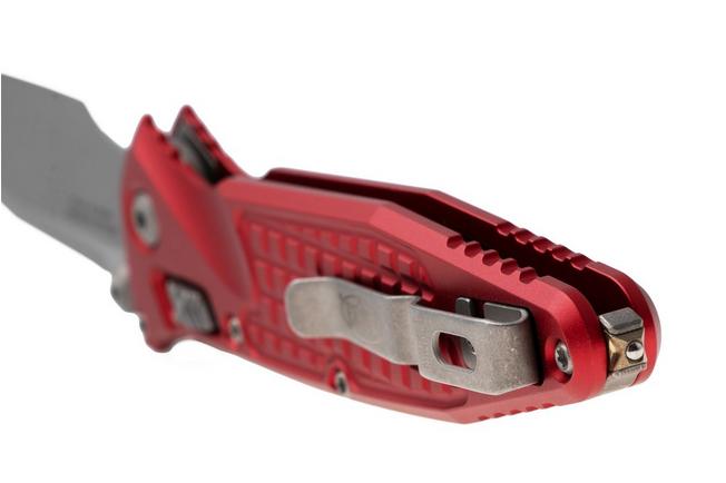 Afbeelding voor Microtech Socom Ram-Lok 160RL-10APFRRD, Apocalyptic Stonewashed M390MK, Red Frag Aluminium, zakmes