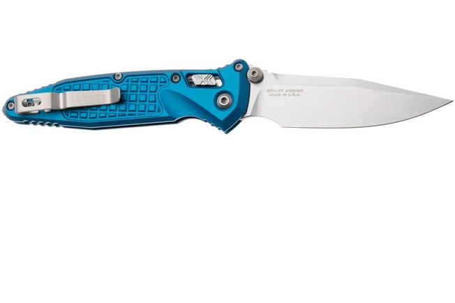 Afbeelding voor Microtech Socom Ram-Lok 160RL-10FRBL, Stonewashed M390MK, Blue Frag Aluminium, zakmes