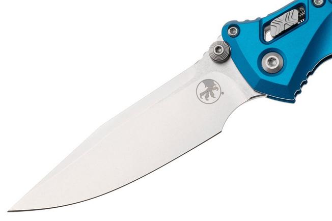 Afbeelding voor Microtech Socom Ram-Lok 160RL-10FRBL, Stonewashed M390MK, Blue Frag Aluminium, zakmes