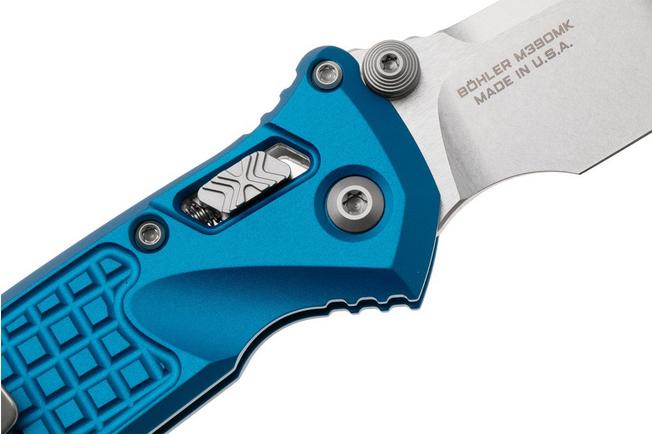Afbeelding voor Microtech Socom Ram-Lok 160RL-10FRBL, Stonewashed M390MK, Blue Frag Aluminium, zakmes