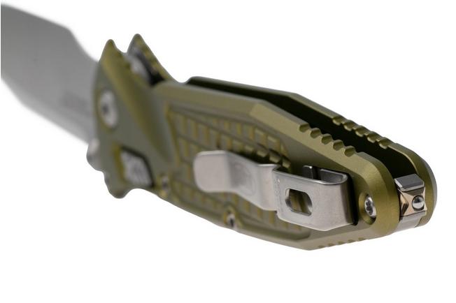 Afbeelding voor Microtech Socom Ram-Lok 160RL-10FROD, Stonewashed M390MK, OD Green Frag Aluminium, zakmes