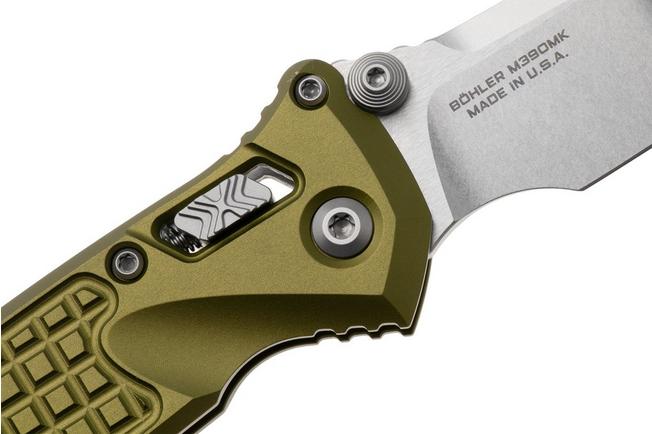 Afbeelding voor Microtech Socom Ram-Lok 160RL-10FROD, Stonewashed M390MK, OD Green Frag Aluminium, zakmes
