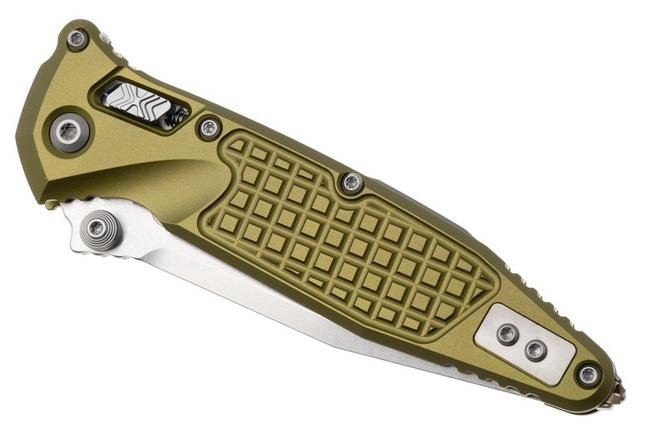 Afbeelding voor Microtech Socom Ram-Lok 160RL-10FROD, Stonewashed M390MK, OD Green Frag Aluminium, zakmes