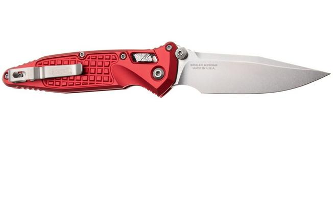 Afbeelding voor Microtech Socom Ram-Lok 160RL-10FRRD, Stonewashed M390MK, Red Frag Aluminium, zakmes