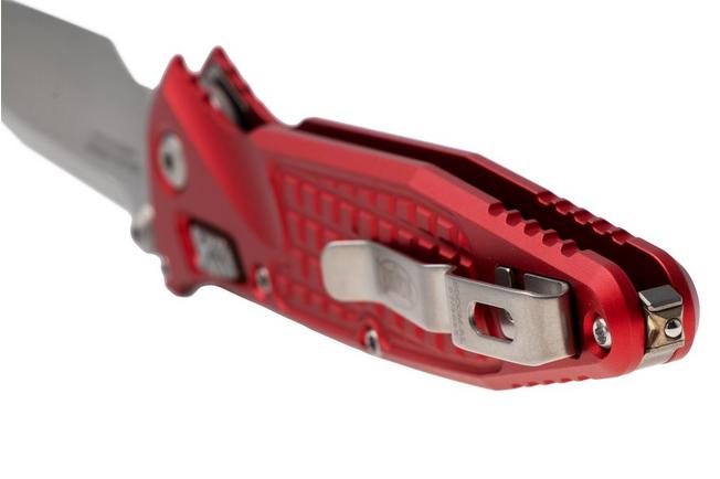 Afbeelding voor Microtech Socom Ram-Lok 160RL-10FRRD, Stonewashed M390MK, Red Frag Aluminium, zakmes