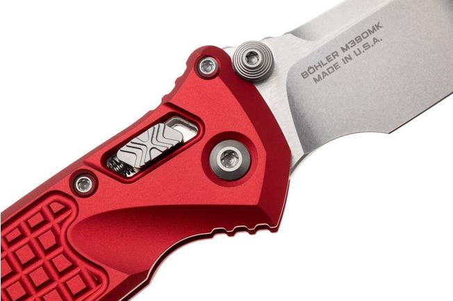 Afbeelding voor Microtech Socom Ram-Lok 160RL-10FRRD, Stonewashed M390MK, Red Frag Aluminium, zakmes