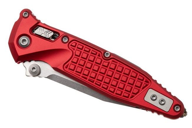Afbeelding voor Microtech Socom Ram-Lok 160RL-10FRRD, Stonewashed M390MK, Red Frag Aluminium, zakmes