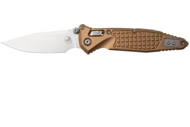 Afbeelding voor Microtech Socom Ram-Lok 160RL-10FRTA, Stonewashed M390MK, Tan Frag Aluminium, zakmes