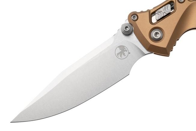 Afbeelding voor Microtech Socom Ram-Lok 160RL-10FRTA, Stonewashed M390MK, Tan Frag Aluminium, zakmes