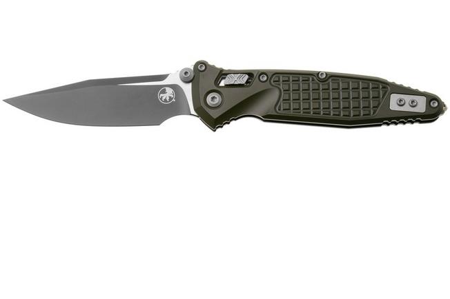 Afbeelding voor Microtech Socom Ram-Lok 160RL-1FRCMPOD-Z13 Magpul OD-Green Cerakote M390MK Clippoint, Magpul OD-Green Frag Aluminum, zakmes