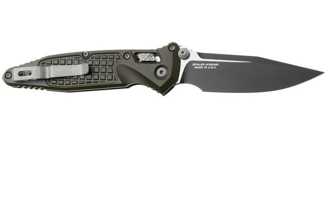 Afbeelding voor Microtech Socom Ram-Lok 160RL-1FRCMPOD-Z13 Magpul OD-Green Cerakote M390MK Clippoint, Magpul OD-Green Frag Aluminum, zakmes