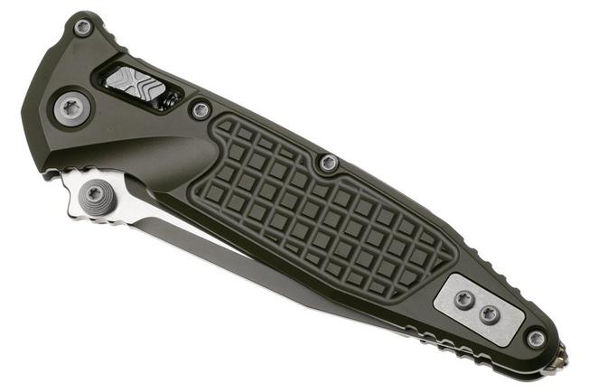 Afbeelding voor Microtech Socom Ram-Lok 160RL-1FRCMPOD-Z13 Magpul OD-Green Cerakote M390MK Clippoint, Magpul OD-Green Frag Aluminum, zakmes