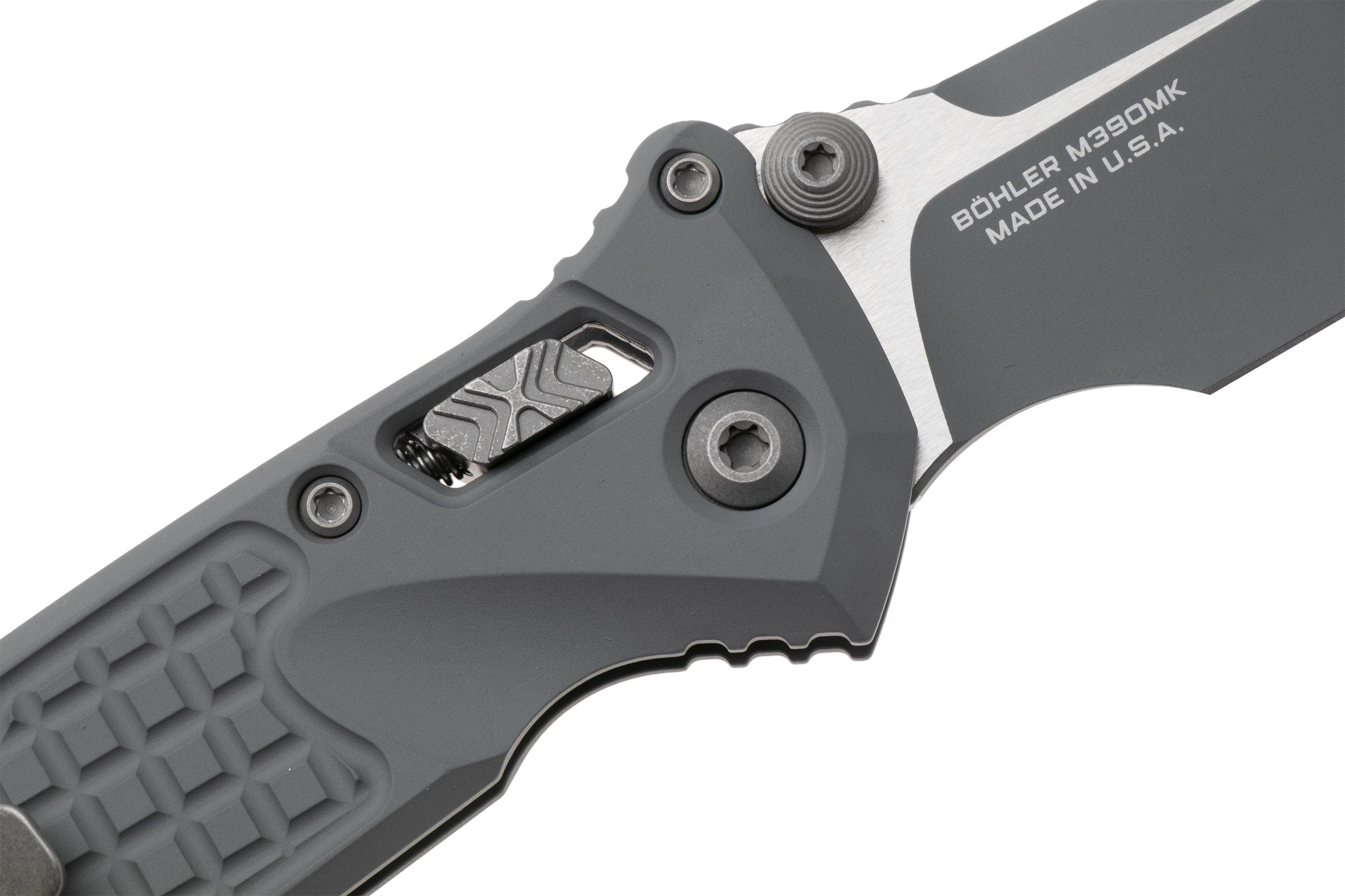Microtech Socom Ram-Lok 160RL-1FRCSM-Z13, Storm Grey Cerakote M390MK ...