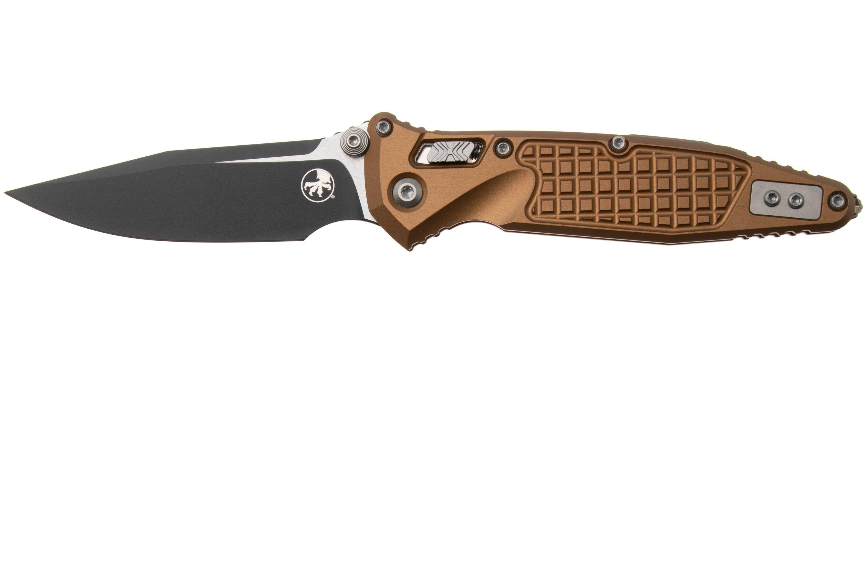 Microtech Socom Ram-Lok 160RL-1FRTA, Two Tone Black M390MK, Tan Frag ...