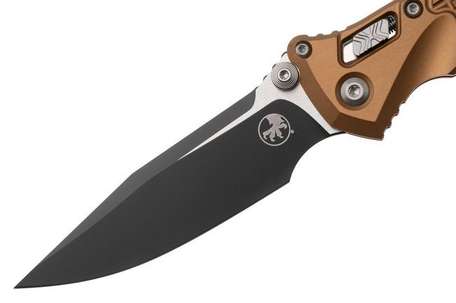 Afbeelding voor Microtech Socom Ram-Lok 160RL-1FRTA, Two Tone Black M390MK, Tan Frag Aluminium, zakmes